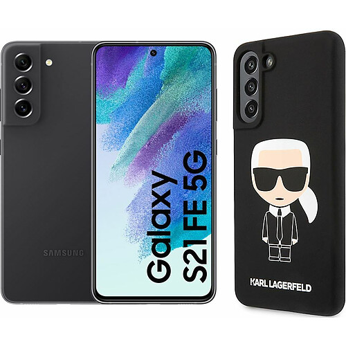 Samsung Galaxy S21 FE - 5G - 256GO - Graphite + Coque Karl Lagerfeld offerte