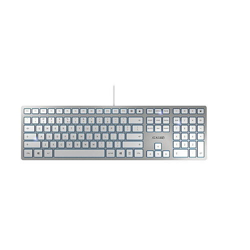 Cherry KC 6000 SLIM - Clavier super plat avec 6 touches supplémentaires