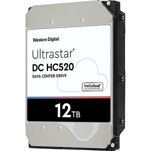 Western Digital Disque dur 12 To 3.5 SATA Ultrastar DC HC520
