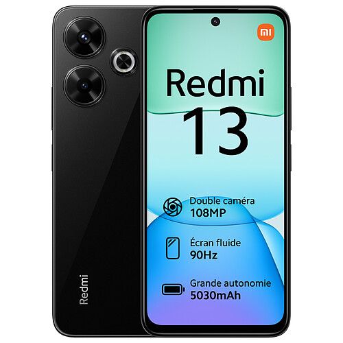 Xiaomi Redmi 13 - 4G - 8/256 Go - Noir