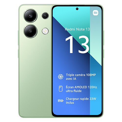 Xiaomi Redmi Note 13 - 8/256 Go - Vert