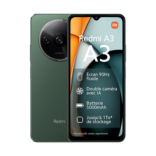 Xiaomi Redmi A3 - 4G - 4/128 - Vert