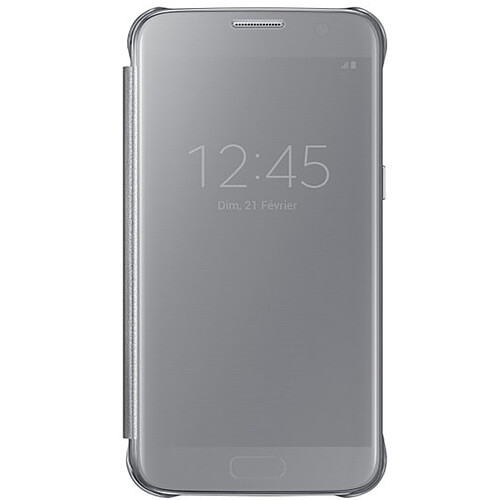 Samsung Clear View Cover pour Galaxy S7 Edge - Argent