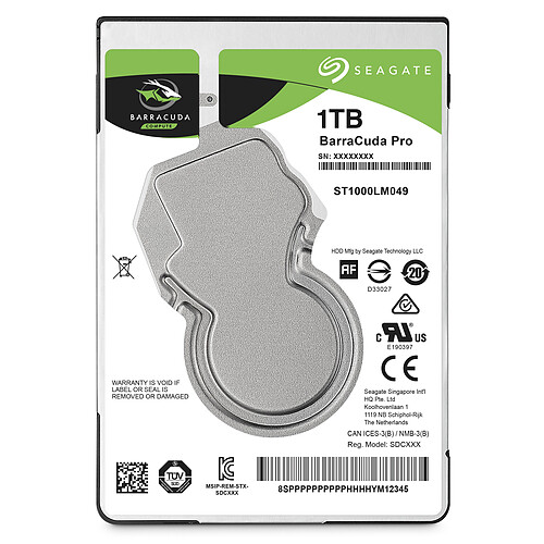 Seagate Technology Barracuda 1 To - 2.5'' SATA III 6 Go/s - Cache 128 Mo