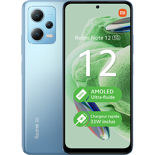 Xiaomi REDMI NOTE 12 - 5G - 4/128 Go - Bleu