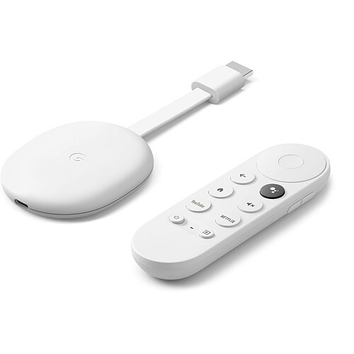 Chromecast avec GoogleTV - Blanc Neige