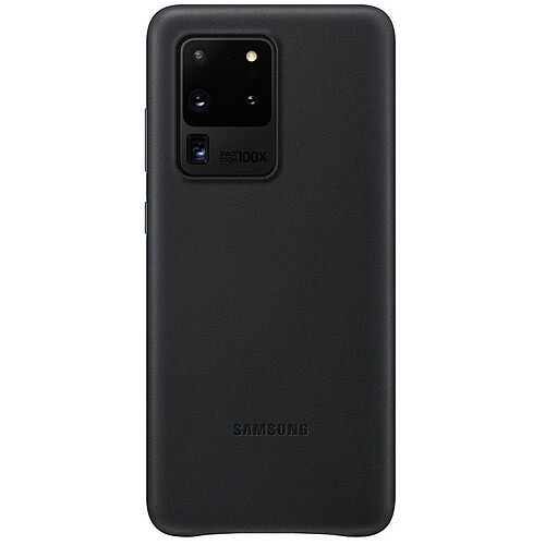 Samsung Coque en cuir pour Galaxy S20 ULTRA 5G Noir