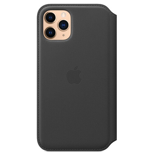 Apple Étui folio en cuir pour iPhone 11 Pro - Noir