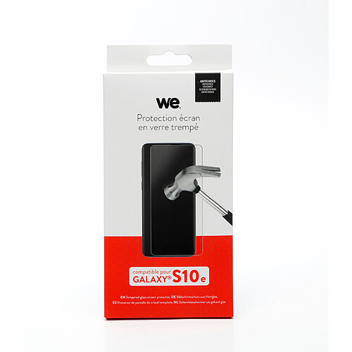 WE Verre Trempé pour [GALAXY S10E] - Film Protection Ecran Anti-Rayures - Anti-Bulles d'Air - Ultra Résistant - Dureté 9H Glass