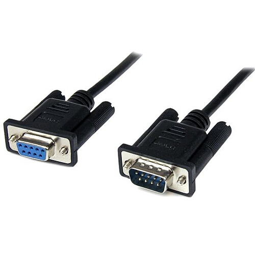 StarTech.com Câble Null Modem croisé série RS232 DB9 2 m - Noir