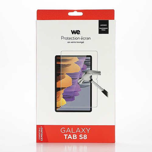 We Verre Trempé tablette Galaxy Tab A Galaxy Tab A8 10.5 2021 - Film de protection Anti-Rayures - 9H - Anti-Bulles d'air - Ultra Résistant"