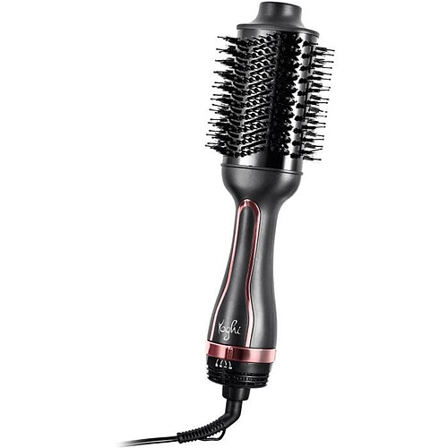 YOGHI AIR PRO2 Brosse soufflante - 1200W - 3 positions de température - Poignée ergonomique -Applicable cheveux secs et humides-Noir