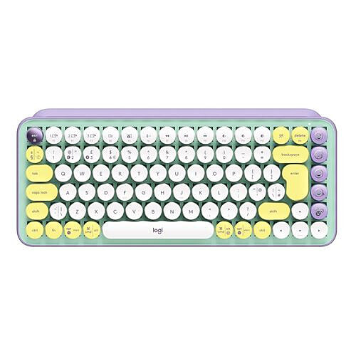 Clavier sans fil mécanique Logitech POP Keys Daydream Vert