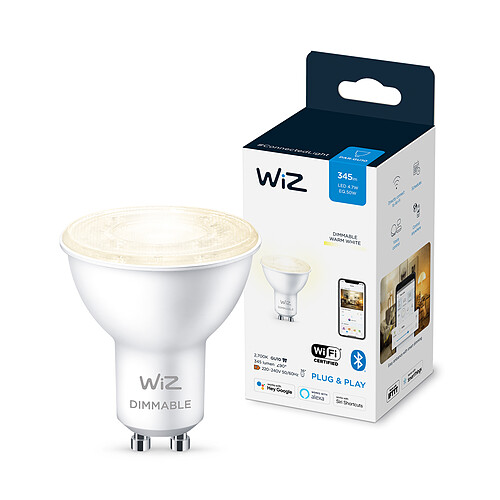 WiZ Ampoule connectée GU10 - Blanc chaud variable