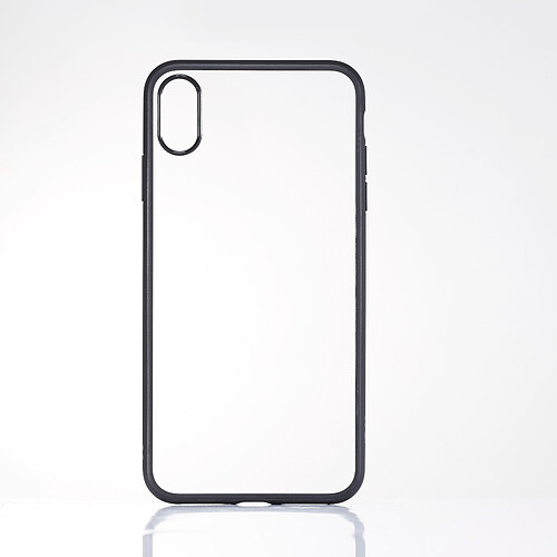 We Coque contour mat- iPhone X, XS Protection dos transparente Contour noir