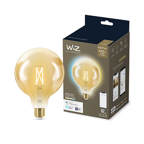 WiZ Ampoule connectée E27 - Globe 120 vintage - Blanc variable