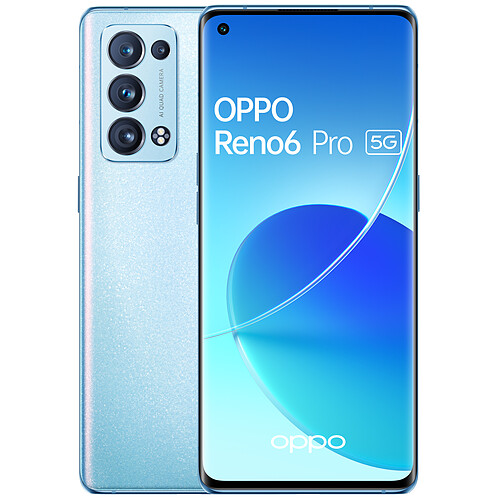 OPPO Reno6 Pro - 5G - 12/256 Go - Bleu Arctique · Reconditionné