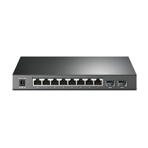 TP-LINK T1500G-10PS Switch PoE administable 8 Port Gigabit avec 2 emplacement SFP