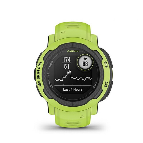 Montre connectée Mixte Garmin Instinct 2 010-02626-01 - Bracelet Silicone Vert