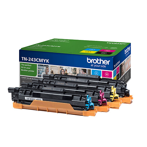 Brother - N°243  - Toner TN - Noir, Cyan, Magenta, Jaune 