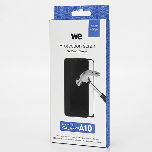 WE Verre Trempé pour [GALAXY A10] - Film Protection Ecran Anti-Rayures - Anti-Bulles d'Air - Ultra Résistant - Dureté 9H Glass