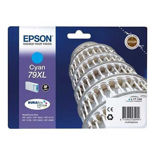 Epson 79XL Tour de Pise Cartouche d'encre Cyan