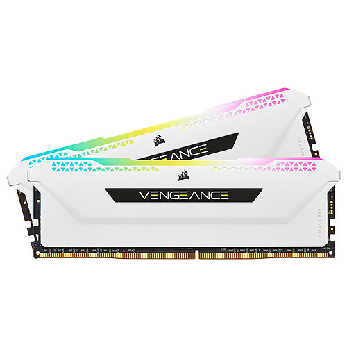 Corsair Vengeance RGB PRO SL Series 32 Go (2 x 16 Go) DDR4 3600 MHz CL18 - Blanc