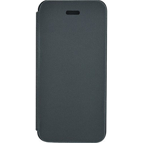 Blueway Etui coque made in France noir avec rabat pour iPhone 5C