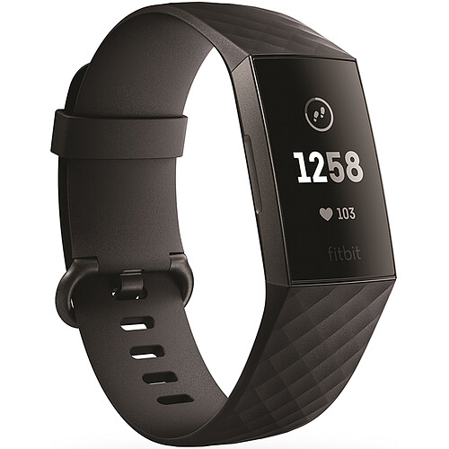 Fitbit Charge 3 - Aluminium Graphite / Noir · Reconditionné