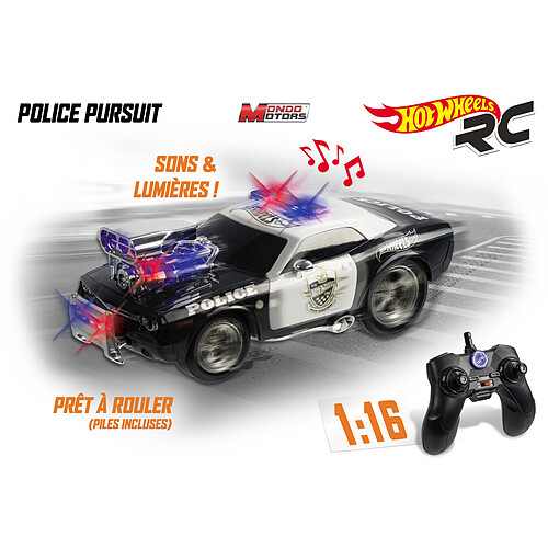 Mondo Motors HOT WHEELS POLICE 30 CM  RADIO CO. - 63505