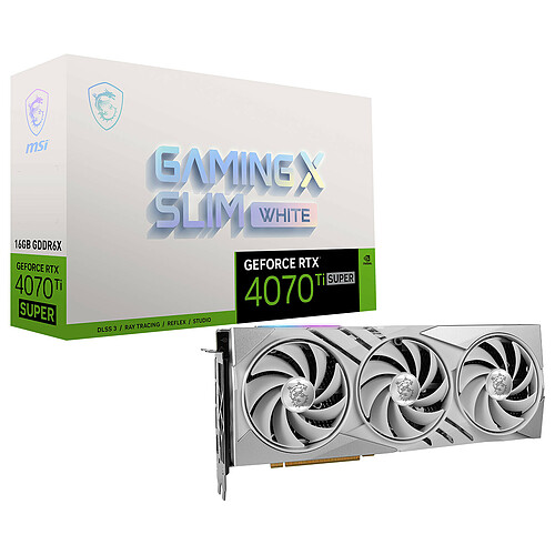 MSI GeForce RTX 4070 Ti SUPER 16G GAMING X SLIM WHITE