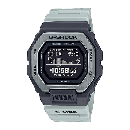 Montre connectée Homme Casio GBX-100TT-8ER -  Bracelet Résine Vert