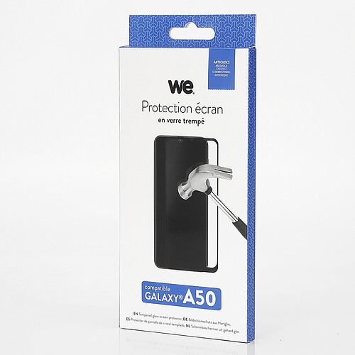 WE Verre Trempé pour [GALAXY A50] - Film Protection Ecran Anti-Rayures - Anti-Bulles d'Air - Ultra Résistant - Dureté 9H Glass