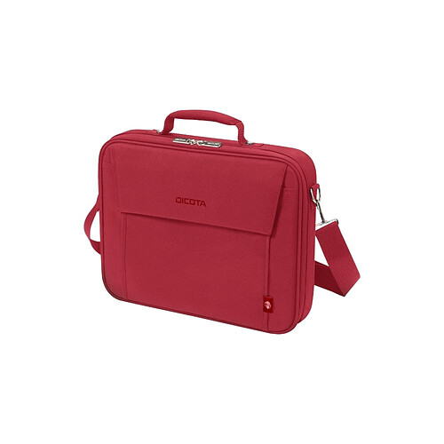 DICOTA Sacoche Ecologique MULTI BASE Rouge PC portable 14"-15.6" Légère Polyester cadre métal et plusieurs compartiments Garantie a vie D30920-RPET