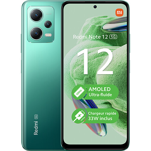 Xiaomi REDMI NOTE 12 - 5G - 4/128 Go - Vert