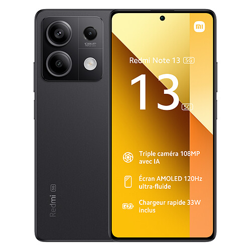 Xiaomi Redmi Note 13 - 5G - 8/256 Go - Noir Graphite