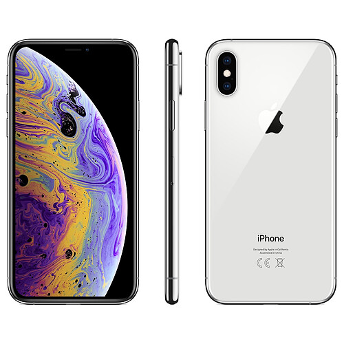 Apple iPhone XS - 64 Go - MT9F2ZD/A - Argent · Reconditionné