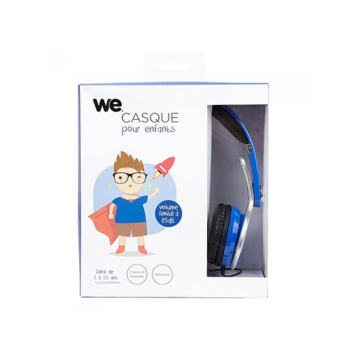 Ekids Casque audio enfant WECASKIDB - Casque audio enfant bleu (3 à 10 ans)