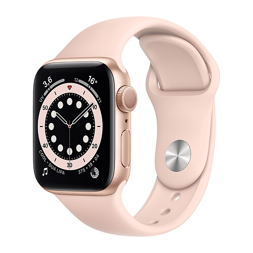 Apple Watch Series 6 - GPS - 40 - Alu Or / Bracelet Sport Rose - Regular · Reconditionné