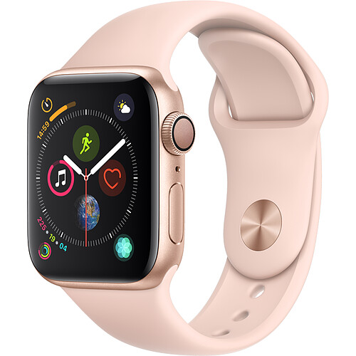 Apple Watch Series 4 - 40mm - Alu Or / Bracelet Sport Rose des sables · Reconditionné