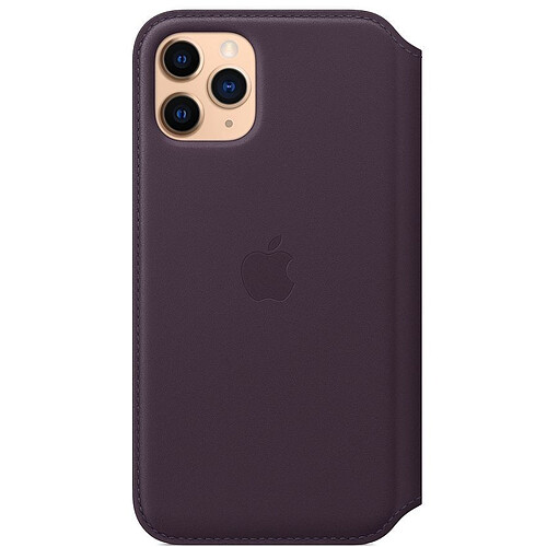 Apple Étui folio en cuir pour iPhone 11 Pro - Aubergine