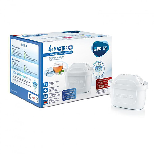 BRITA Pack de 4 cartouches filtrantes Maxtra 1023124