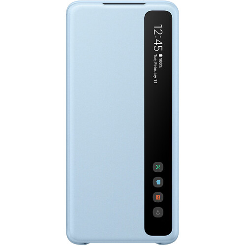 Samsung Clear View cover pour Galaxy S20+ Bleu