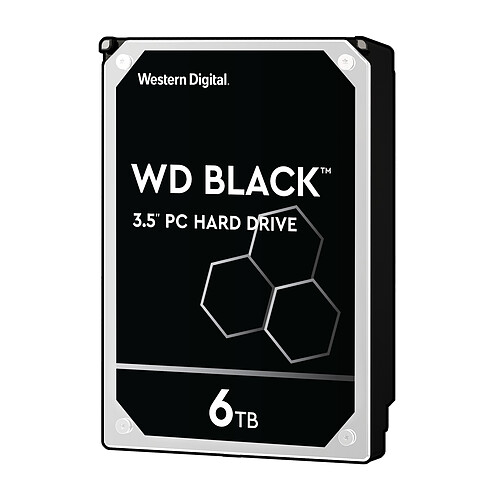 Western Digital WD BLACK 6 To - 3.5'' SATA III 6 Go/s - Cache 256 Mo - Noir