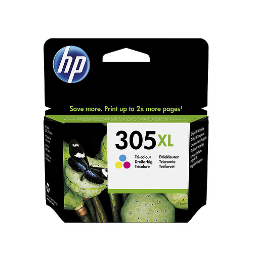 HP 305 Cartouche d'encre 3YM63AE - Trois couleurs authentique XL