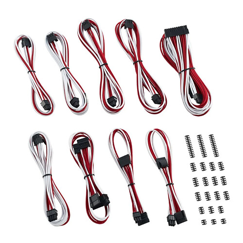 CableMod Classic ModMesh C-Series Cable Kit Corsair RMi & RMx - Blanc / Rouge