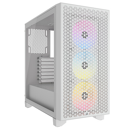 Corsair 3000D Airflow - ATX - RGB - Blanc - Avec fenêtre