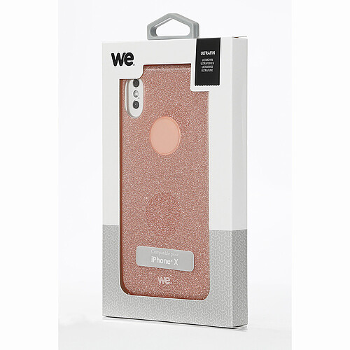 Coque de protection paillettes We pour IPhone X