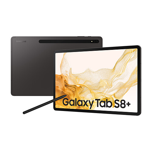 Tablette tactile Samsung Galaxy Tab S8+ 256Go Anthracite - WiFi