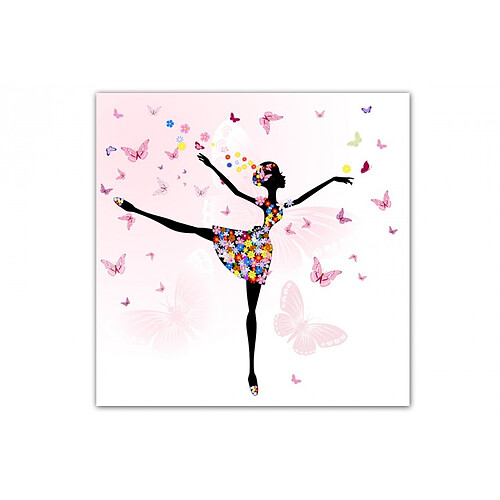 DECLIKTABLEAU Tableau enfant Fée Danseuse 50X50 cm